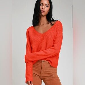 Lulus Red Sweater L